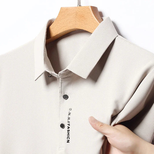 Camiseta POLO Masculina Casual de Negócios de Verão
