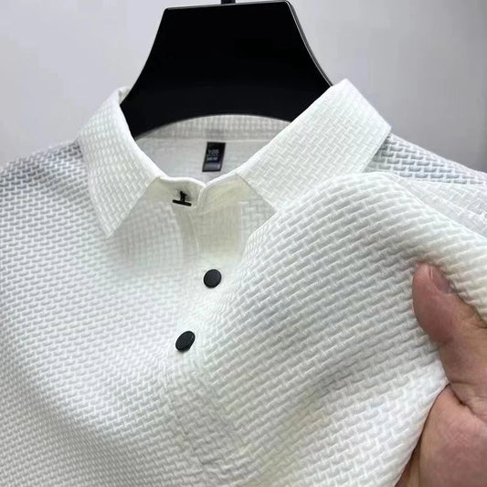 Nova Camisa POLO Masculina de Manga Curta