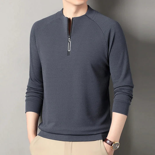 Moletom de Veludo Masculino de Outono e Inverno com Capuz