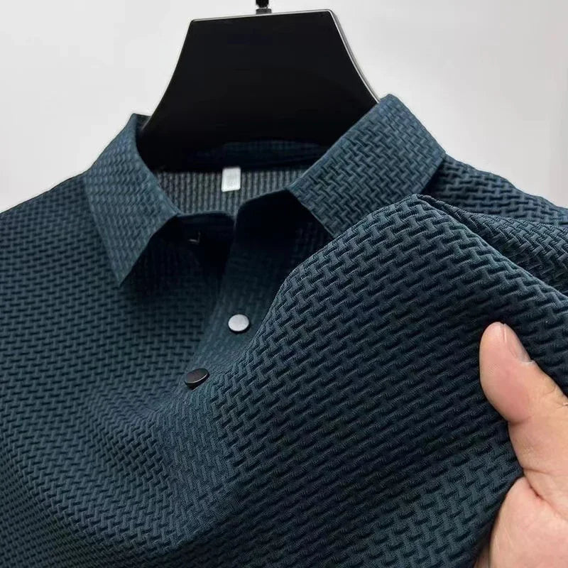 Nova Camisa POLO Masculina de Manga Curta