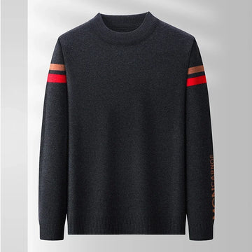 Nova Coleção de Outono e Inverno Camiseta Masculina Casual e Fashion de Manga Longa com Gola Redonda